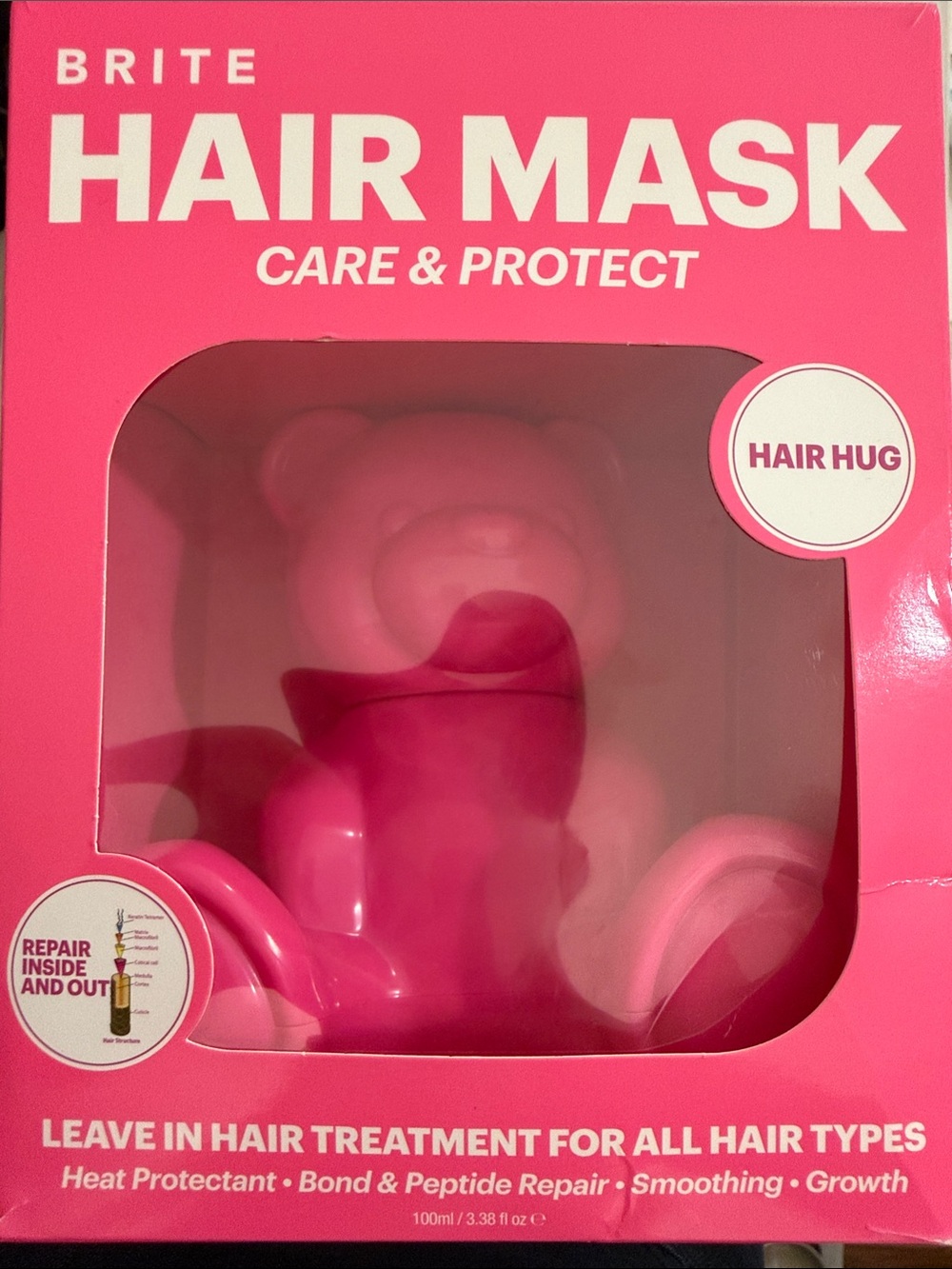 BRITE BEAR HUG (Pink Bear) Hair Mask Care & Protect - Leave-In Treatment